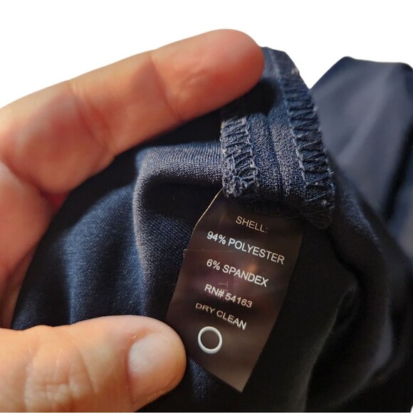 Tommy Hilfiger Dress Sleeveless Shift‎ Short Pleated Nautical Logo Navy Blue 4 - Picture 14 of 16